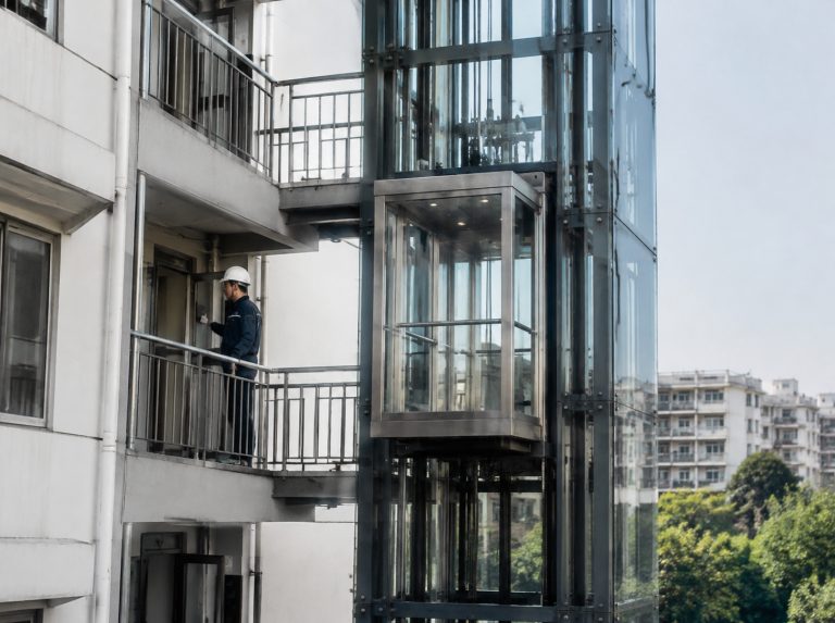 安顺旧楼加建观光电梯